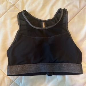 high neck sports bra